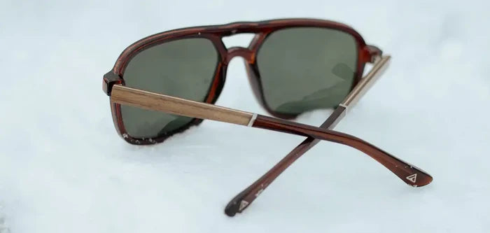 Glacier Sunglasses | Clay / Walnut / HD Plus Polarized G15 | CAMP Eyewear