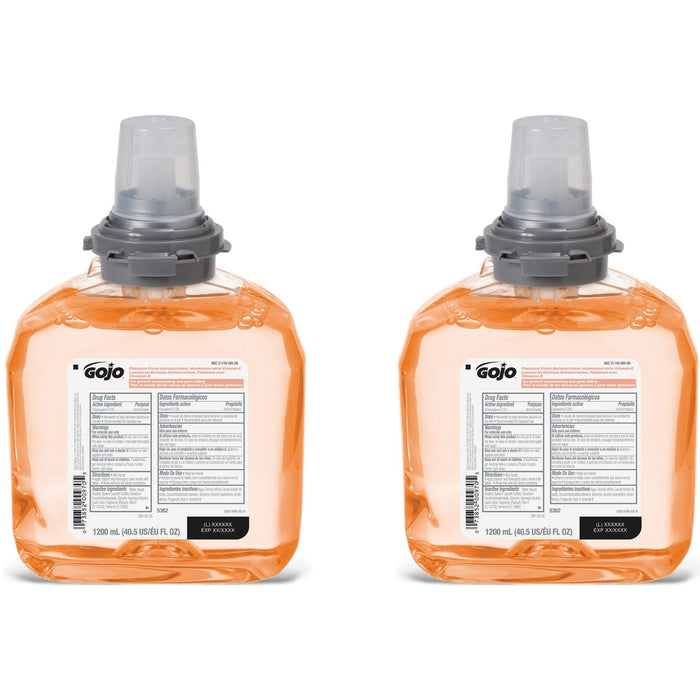 Gojo Premium Foam Antibacterial Handwash with Vitamin E, Fresh Fruit Scent, 1200 mL