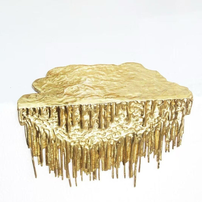 Gold Abstract Decorative Drip Shelf Hanging Ornament Accessories