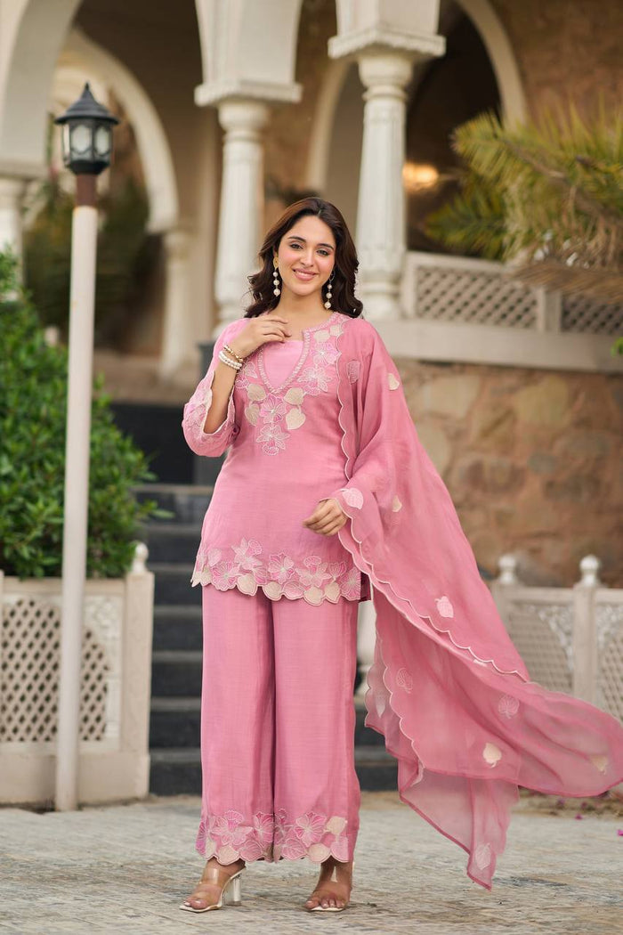 Graceful Pink Outfit for Special Events