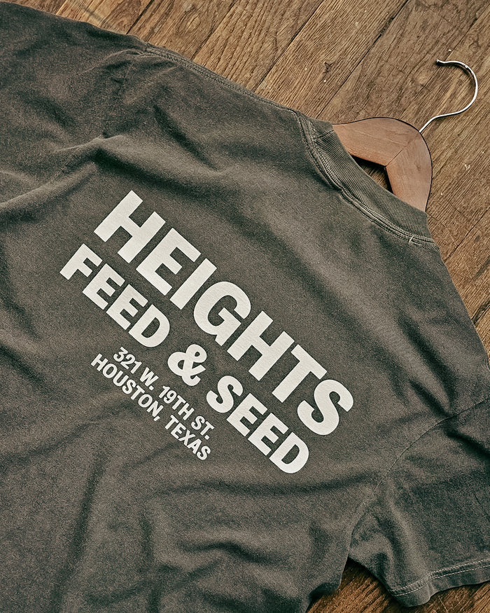 Graphic Pocket Tee | Heights Feed & Seed | Pepper | Manready Mercantile