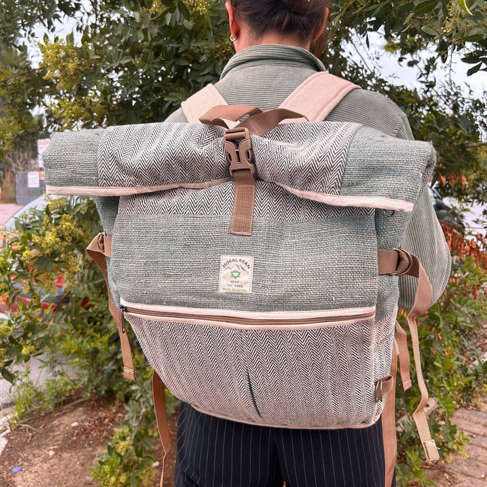 Hemp Trekking Rolling Backpack - Sage 🇬🇧