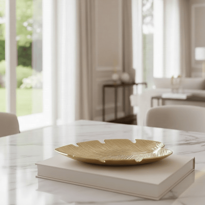 Hesille Gold Leaf Decorative Dish Accessories