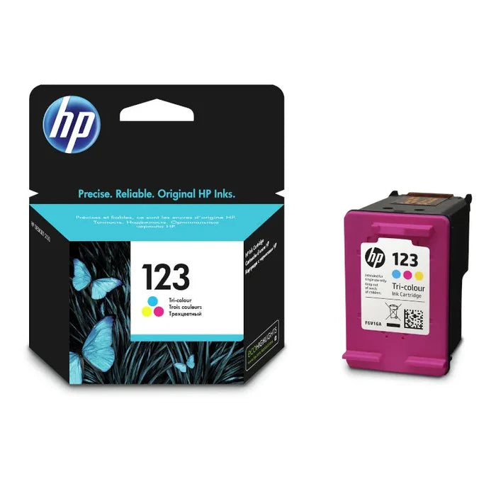 HP 123 Black and Tri-Colour Original Ink Multipack - H123SMP