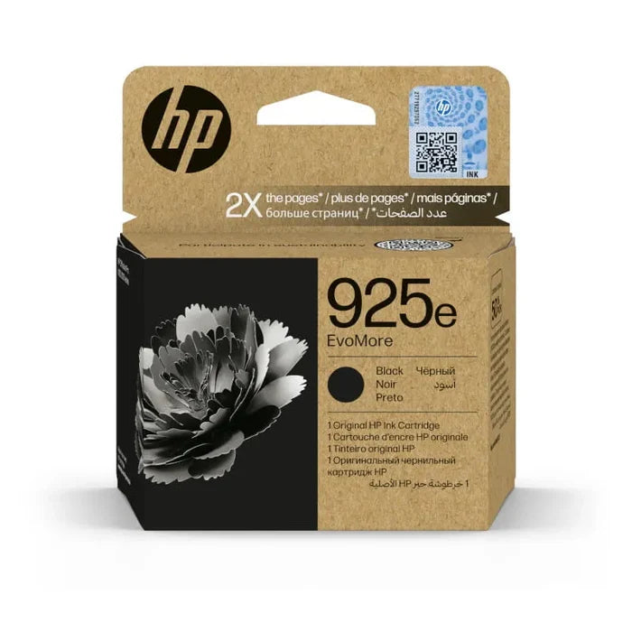 HP 925e High Yield Black Original EvoMore Ink - 4K0W3PE