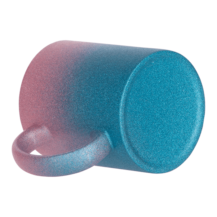 HPN SubliCraft 11 oz. Glitter Gradient Sublimation Ceramic Mug - 12 per case - HeatPressNation