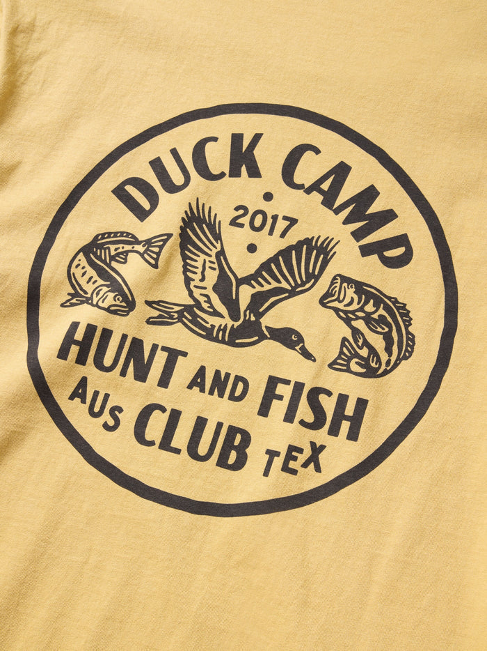 Hunt and Fish Club Tee | Mustard | Duck Camp