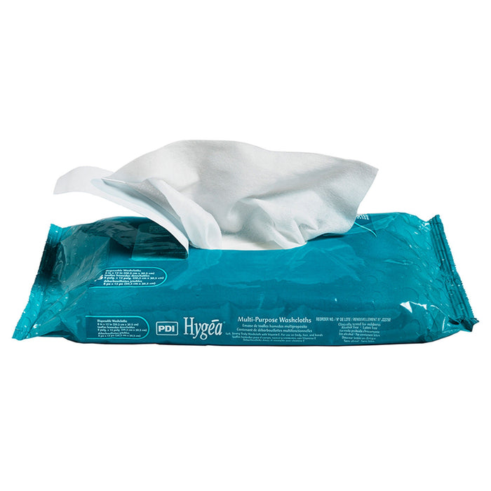 Hygea Premium Multi-Purpose Washcloth Wipes, Disposable, Scented, 48 Count