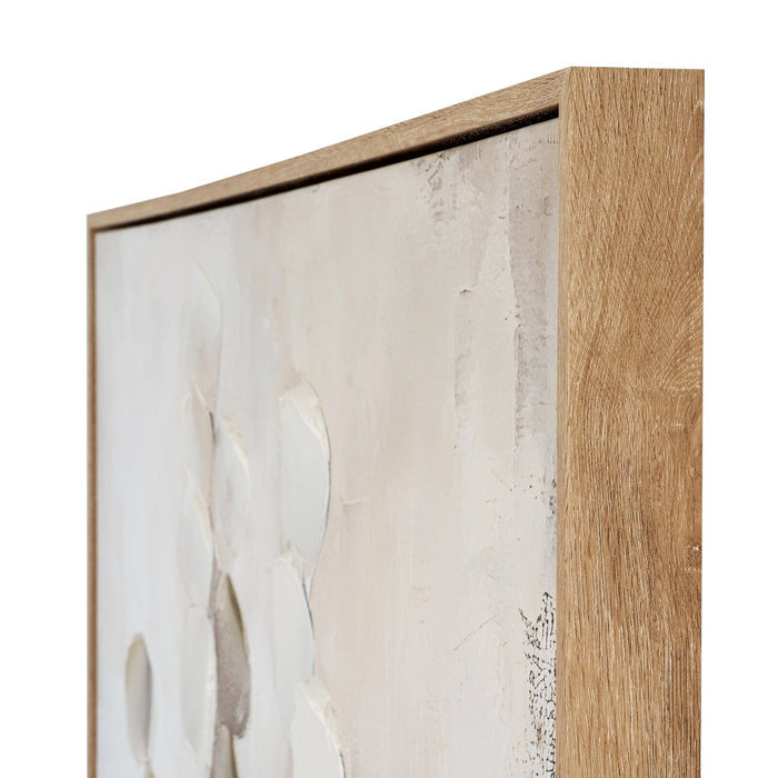 Ila Neutral Leaf Print Framed Canvas Wall Art Accessories