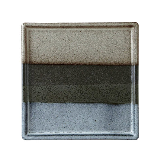 Kanesho Toki: Blue Woven Pattern Plate / 錦織 角皿