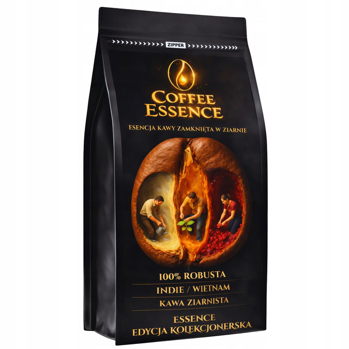 Kawa ziarnista 250g CREMA 100% Robusta bardzo mocna espresso DO EKSPRESU
