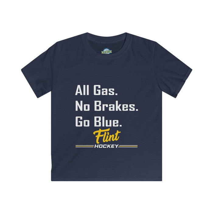Kids - All Gas. No Brakes.  Softstyle Tee