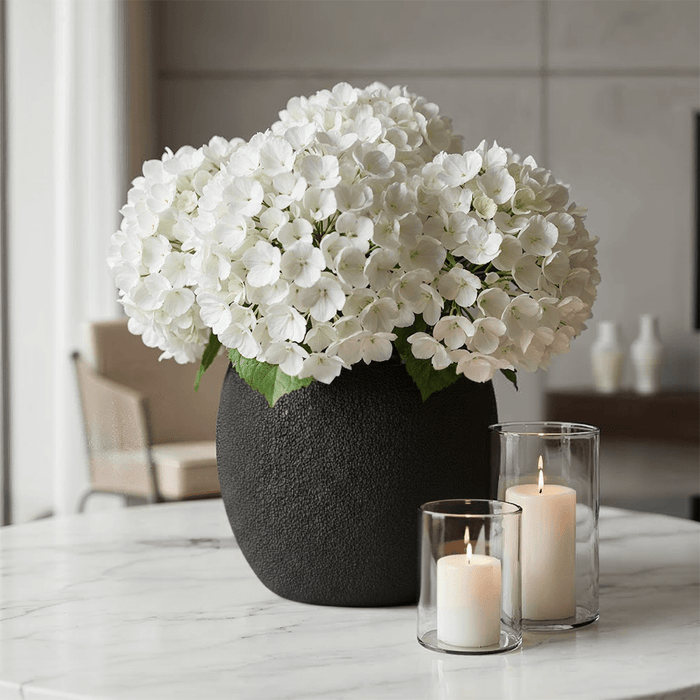Kindia Matt Black Oval Slimline Vase Accessories