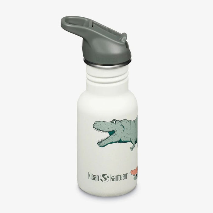 Klean Kanteen Kids 12oz (355ml) Stainless Steel Water Bottle with Flip Seal Sport Cap & Straw