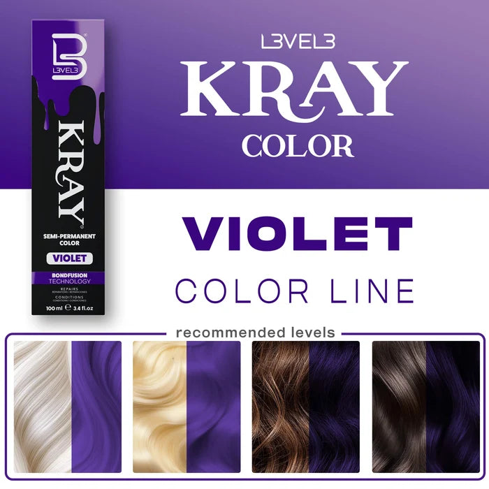 L3VEL3™ Violet Semi Permanent Color