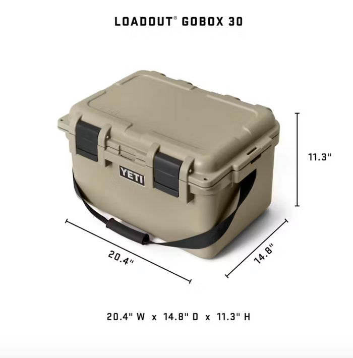 Loadout Gobox 30 Gear Case | Charcoal | YETI