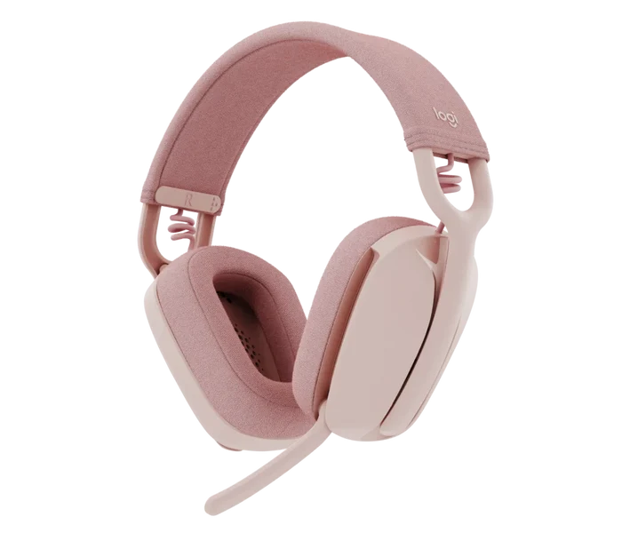 Logitech Zone Vibe 100 Bluetooth Headset – Rose - Image 2 - Office R Us