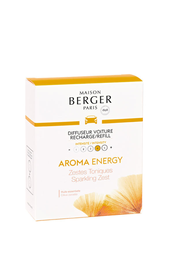 Maison Berger Set of 2 Car Diffuser Refills - Aroma Energy
