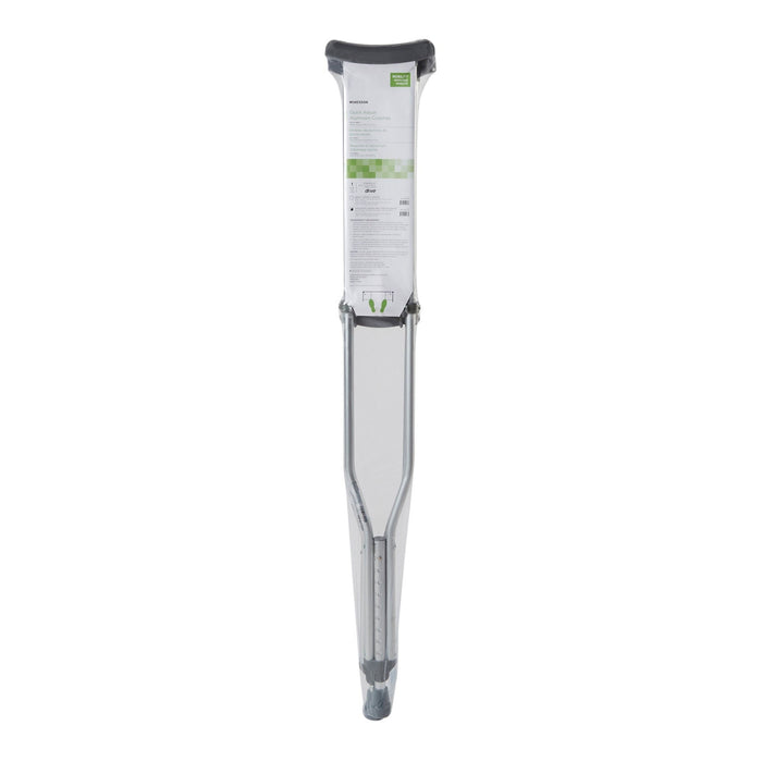 McKesson Aluminum Underarm Crutches, Tall Adult, 5'10" to 6'6" User Height, 350 lb Capacity - 146-10432-8-Pair - LL Medico