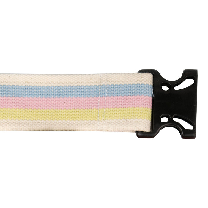 McKesson Gait Belt, Pastel Stripe, 60", Quick-Release Buckle - 860-Single - LL Medico