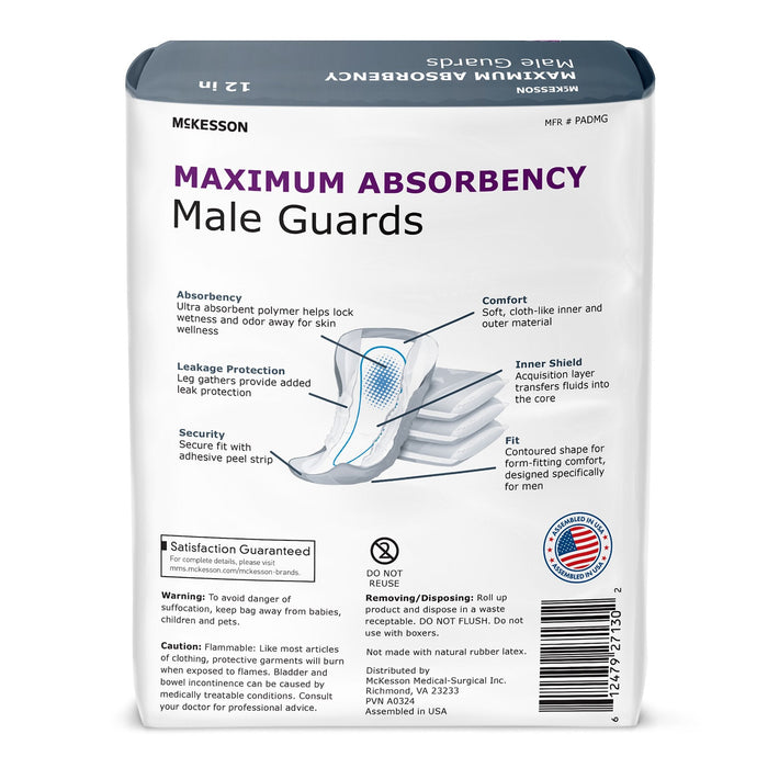 McKesson Male Guards, Maximum Absorbency - PADMG-Pack - LL Medico