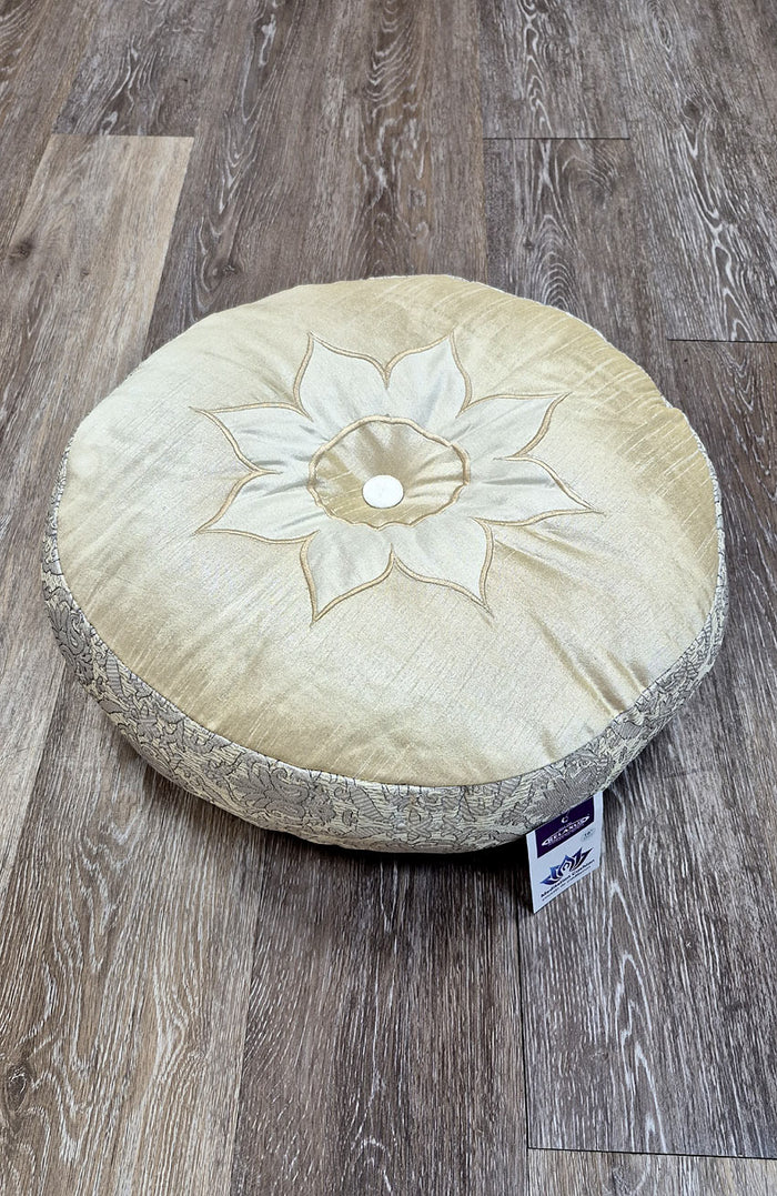 Meditation Cushion ~ Cotton Filled Lotus Design