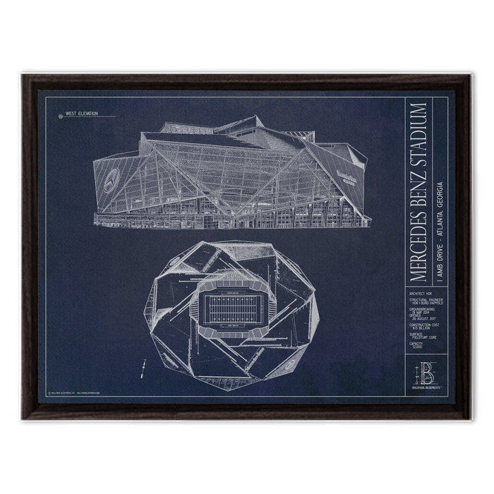 Framed Canvas - Small - Walnut