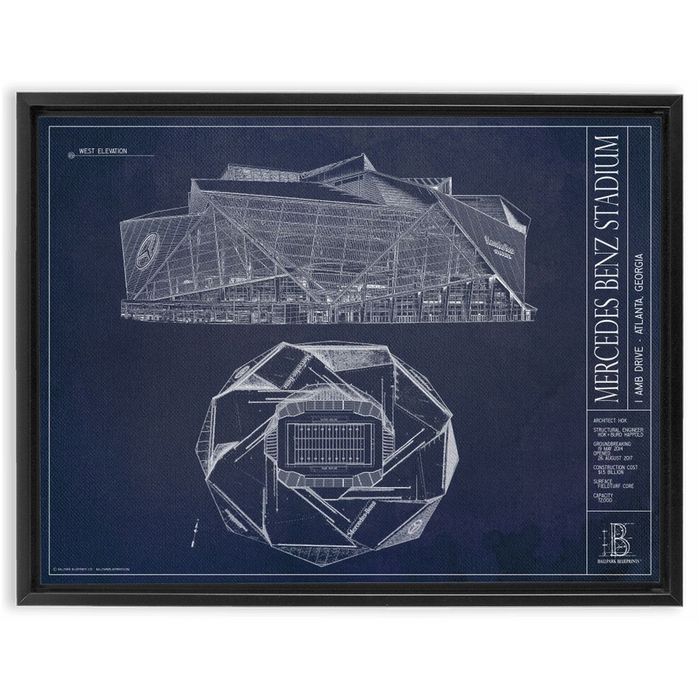 Framed Canvas - Large - Black