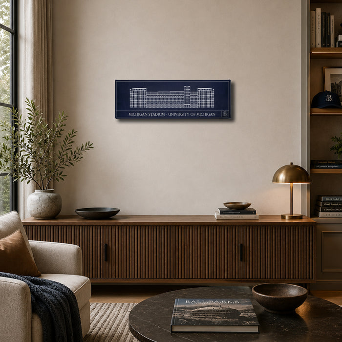Michigan Stadium Panoramic Canvas