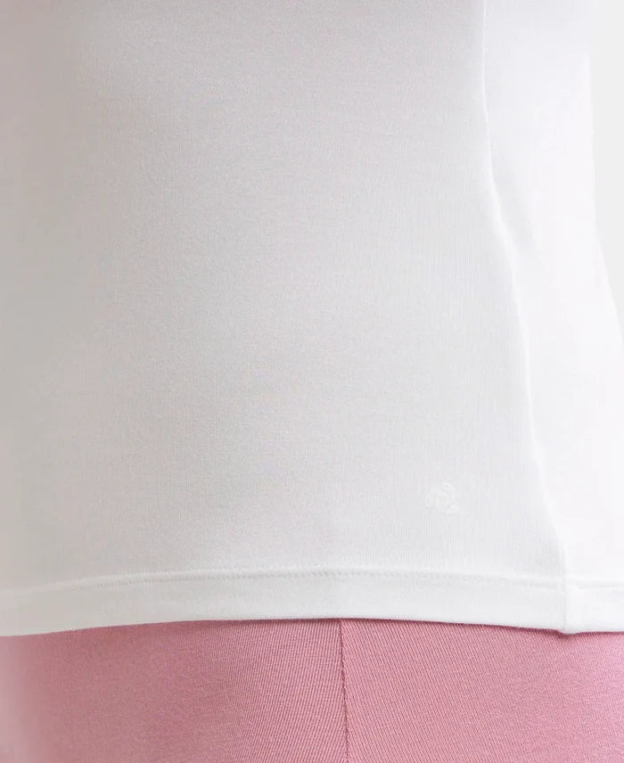 Micro Modal Elastane Stretch Camisole with Adjustable Straps and StayFresh Treatment - White-7