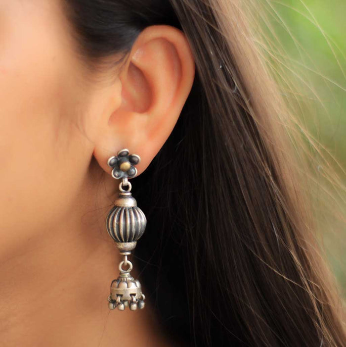 Moh 3 Layered Quirky Jhumkis
