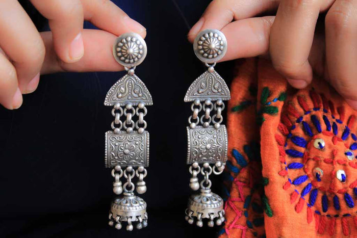 Moh Tribal Layered Jhumki