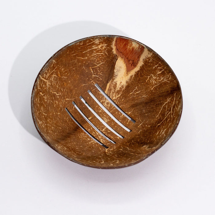 Natural Coconut Soap Dish - Round - 11cm 🇬🇧