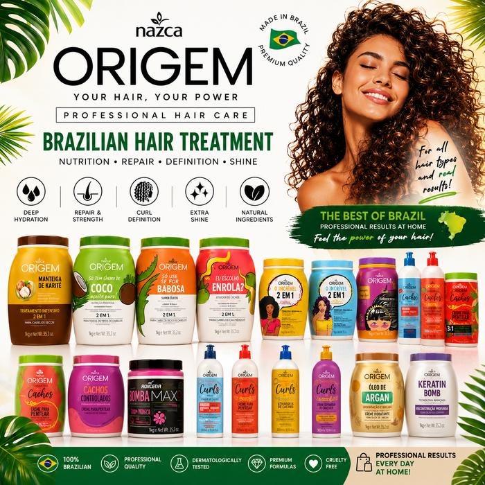 Nazca Origem | Trattamento Professionale Brasiliano per Capelli – Scegli la tua Variante