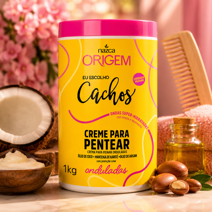 PER CAPELLI ONDULATI 1kg - CREMA PER PETTINARE