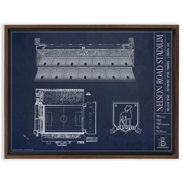 Framed Canvas - Large - Walnut
