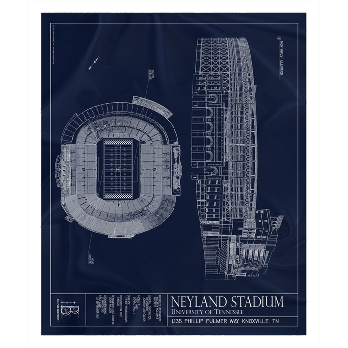 Neyland Stadium Fleece Sherpa Blanket