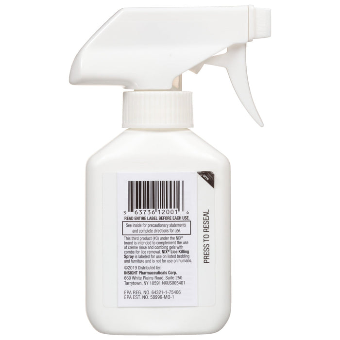 NIX Lice & Bed Bug Control Spray, 5 oz Bottle - 63736012001 - LL Medico