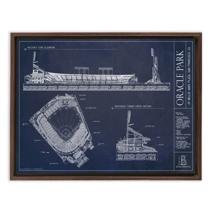 Framed Canvas - Small - Walnut