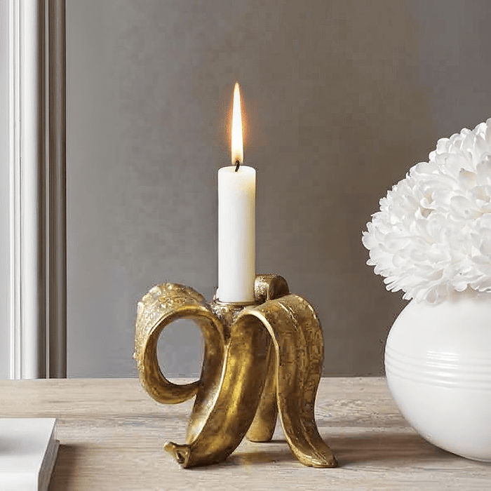 Ortona Gold Banana Candle Holder Accessories