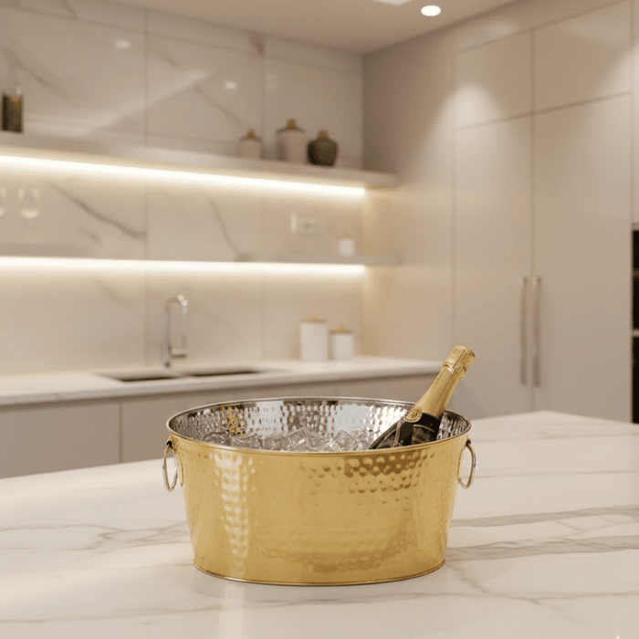 Pavillion Gold Hammered Champagne Bucket Accessories