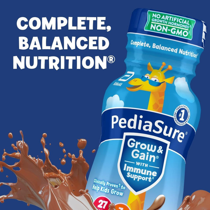 PediaSure Grow & Gain Nutrition Shake, Chocolate, 8 oz - 58058-Case - LL Medico