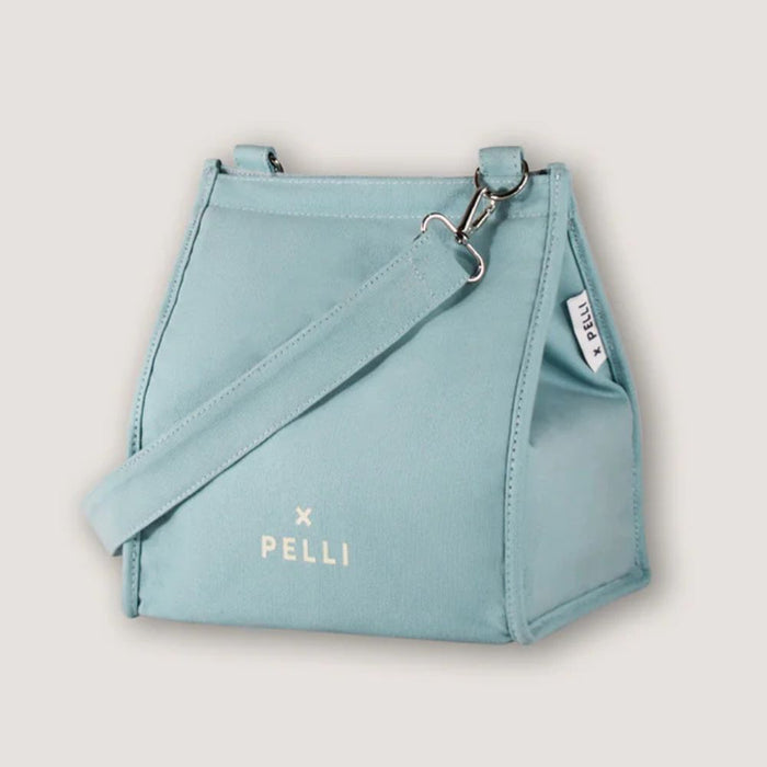 Pelli Crossbody Canvas LUNCH Cooler Bag with Shoulder Strap