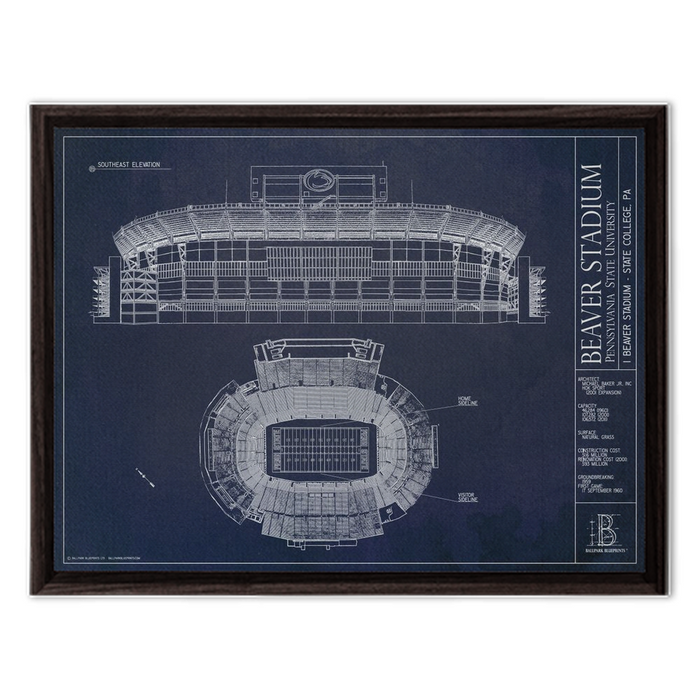 Framed Canvas - Small - Walnut