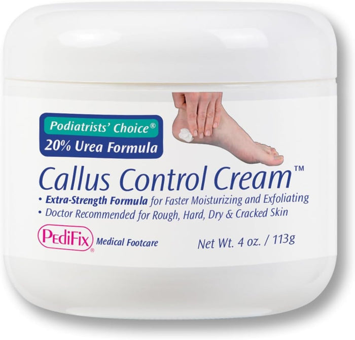 Podiatrists' Choice Callus Control Cream Foot Moisturizer, 4-ounce Jar