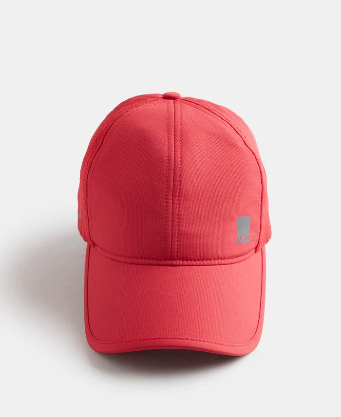 Polyester Solid Cap with Adjustable Back Closure and StayDry Technology - Bright Red-1