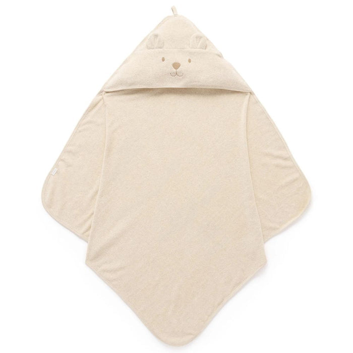 Purebaby Essential Bear Cotton Hooded Towel