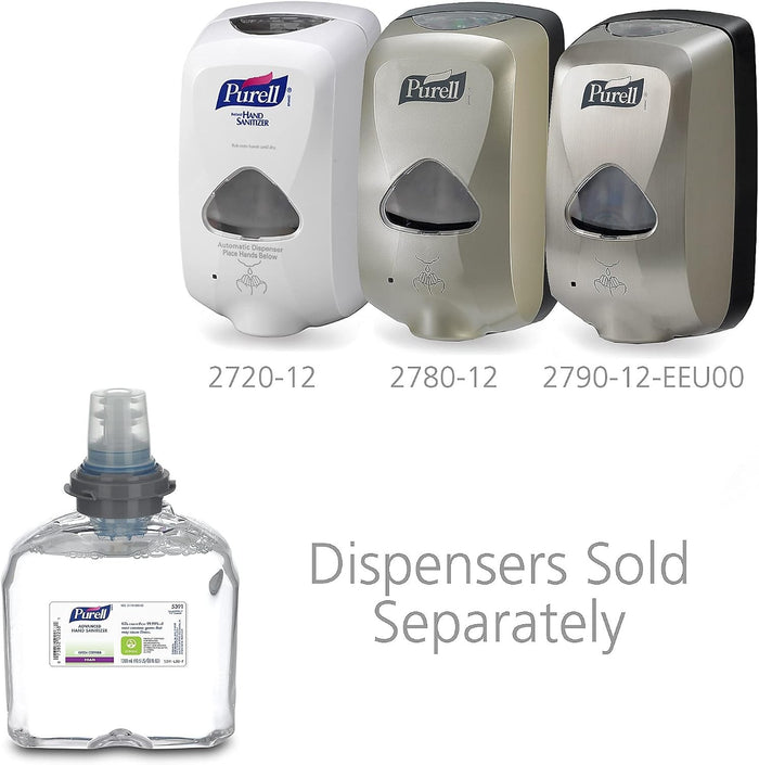 Purell Advanced Hand Sanitizer Foam, TFX Refill, 1200 mL, Case of 2