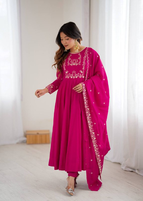 Radiant Elegance in Vibrant Pink