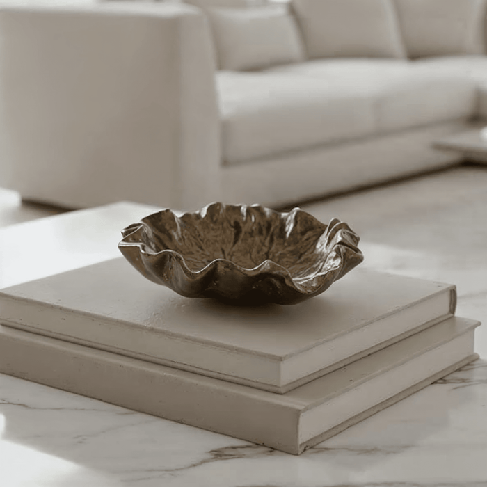 Riselle Bronze Abstract Decorative Dish Accessories